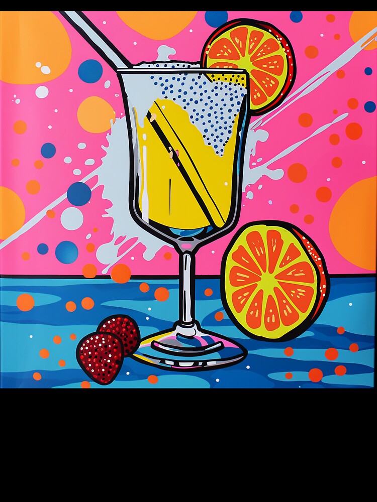 Cocktail Pop Art 3 by AstroRisq Unisex , , , Long Sleeve Tee