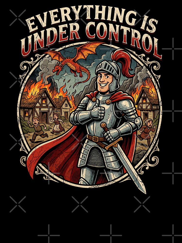 Everything is under control | Knight | Fantasy | Work Humor by SoundStyleShop Unisex , , , Long Sleeve Tee
