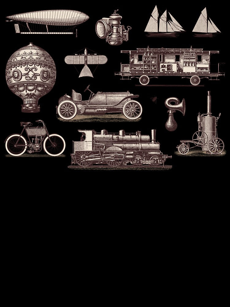 Vintage Transport by Fairyjam Unisex , , , Long Sleeve Tee