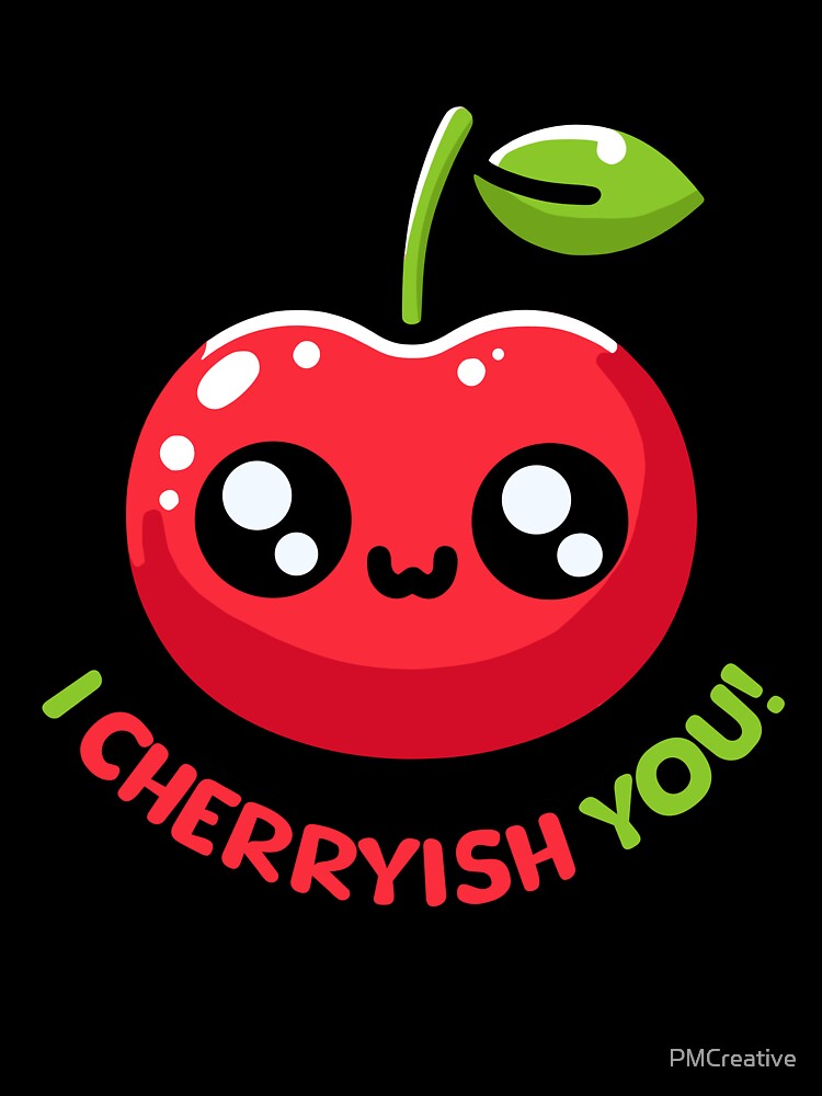 I Cherryish You! Cute Cherry Pun by PMCreative Unisex , , , Long Sleeve Tee