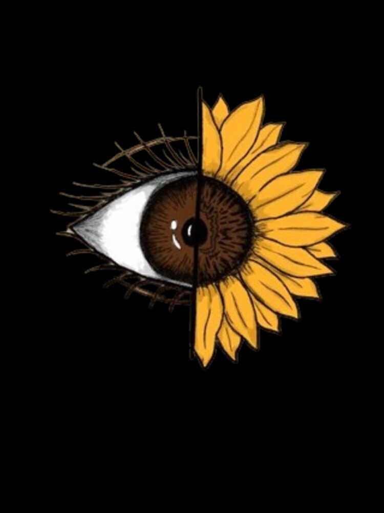 eye psychedelic flowers spring by polich