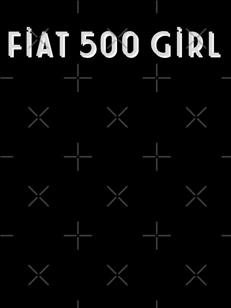 Fiat 500 Girl (White) by abigabhall Unisex , , , Long Sleeve Tee
