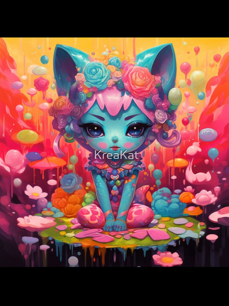 Flower power cat 2 by KreaKat