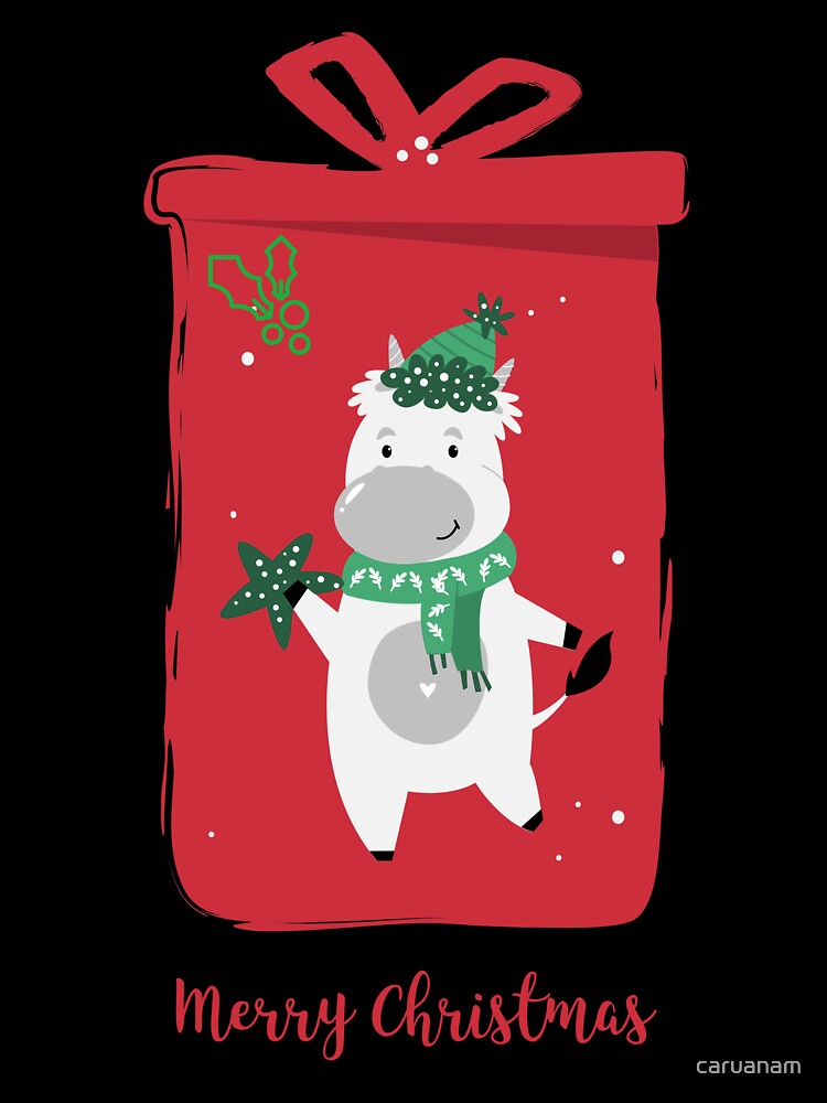 Vacas Kawaii Christmas Pajamas for Family by Ayurveda Fun Store Unisex , , , Long Sleeve Tee
