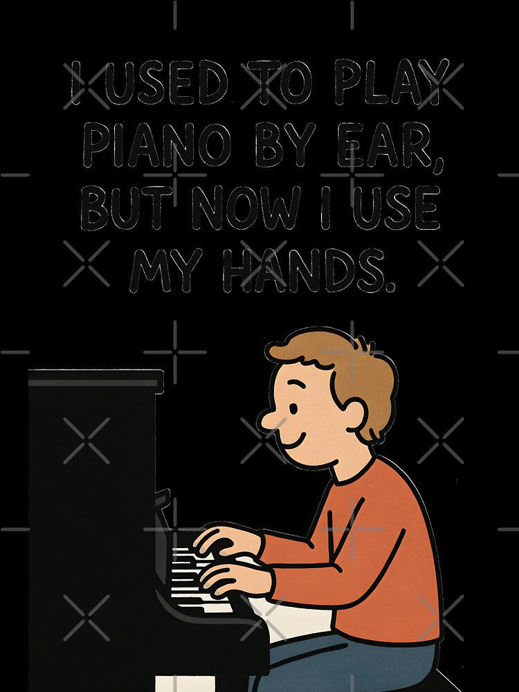 Dad Joke - Piano by Bounce & Pounce Unisex , , , Long Sleeve Tee