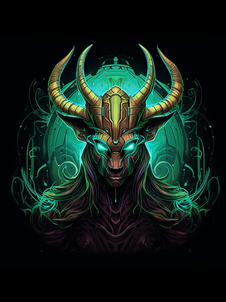 Goat God Neon Pop Art 2 by AstroRisq Unisex , , , Long Sleeve Tee
