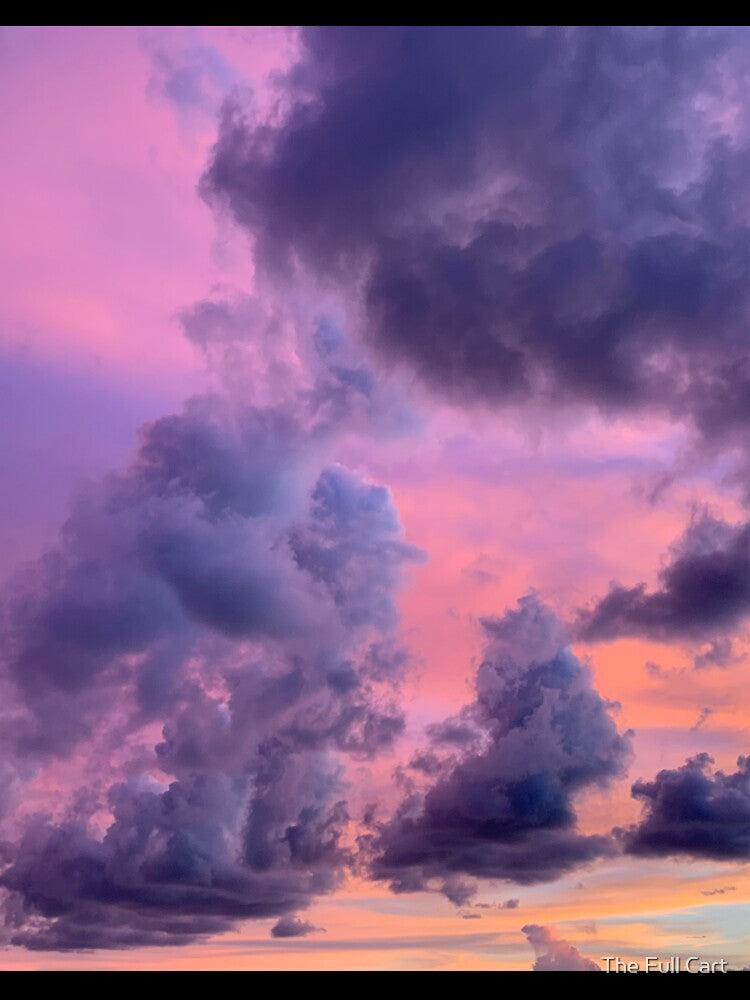 Cotton Candy Clouds by The Full Cart Unisex , , , Long Sleeve Tee