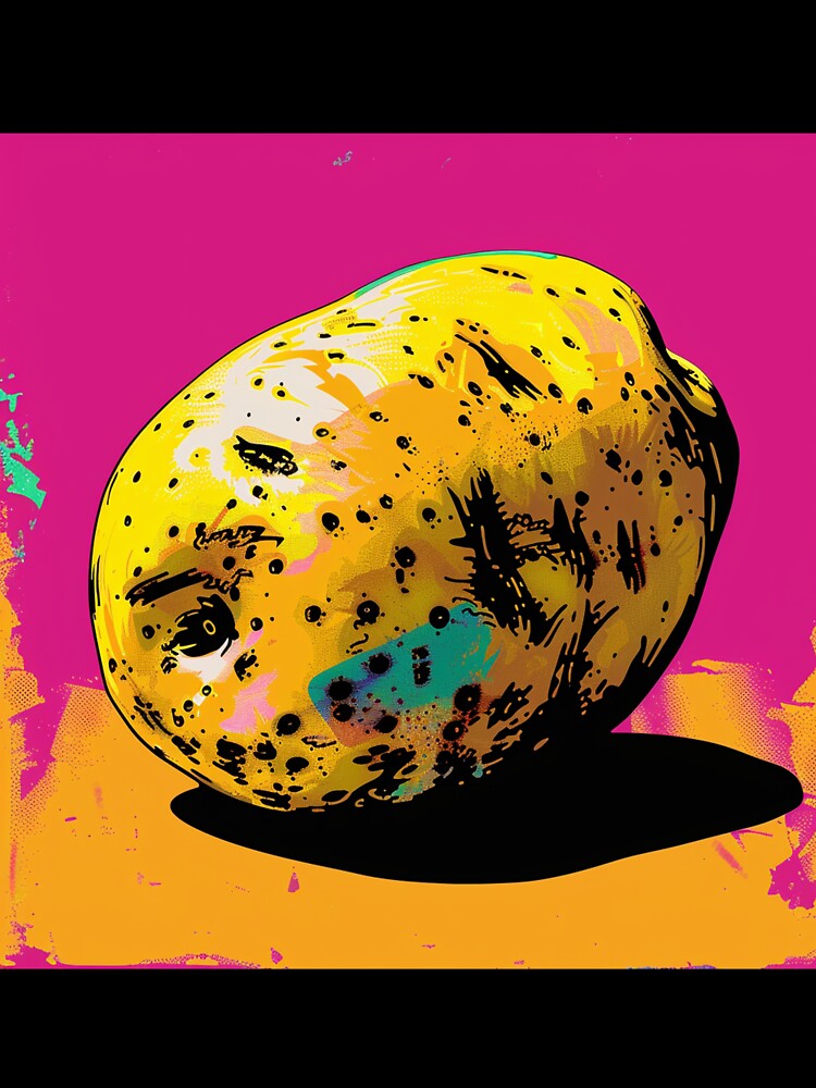 Potato Pop Art 4 by AstroRisq Unisex , , , Long Sleeve Tee