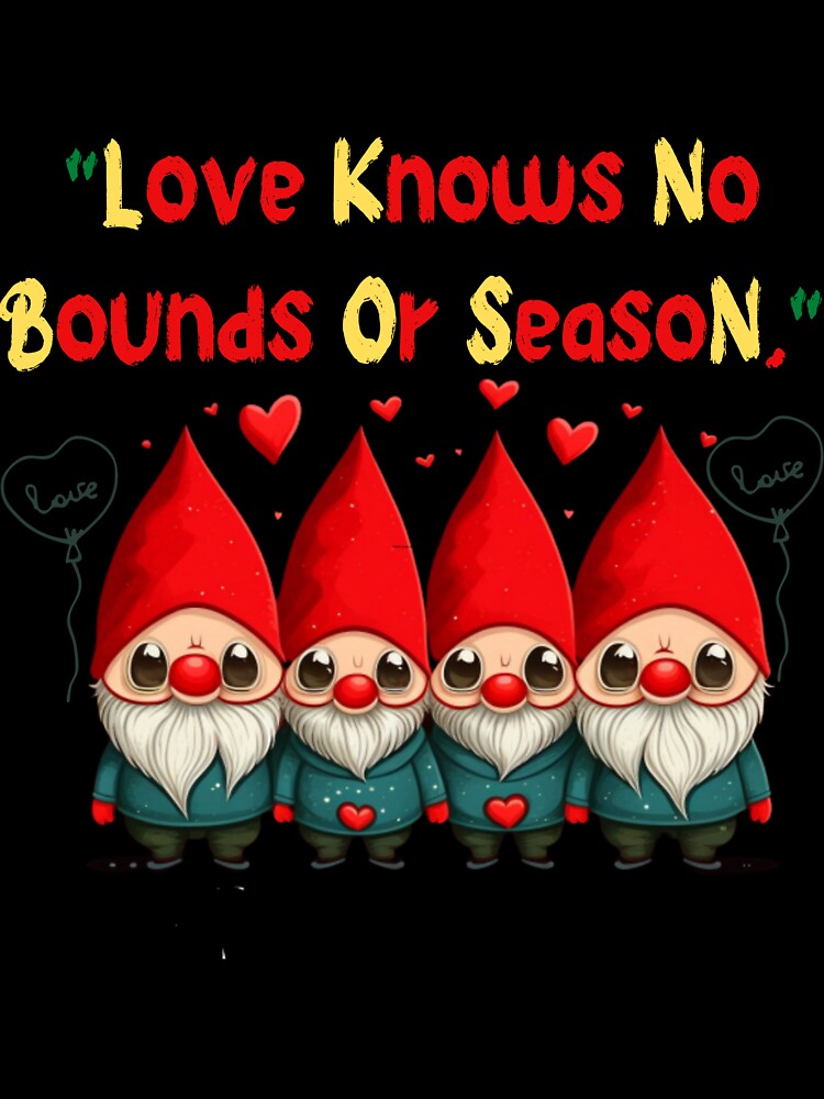 valentines day Cute Three Gnomes Love Hearts by Zirari242 Unisex , , , Long Sleeve Tee