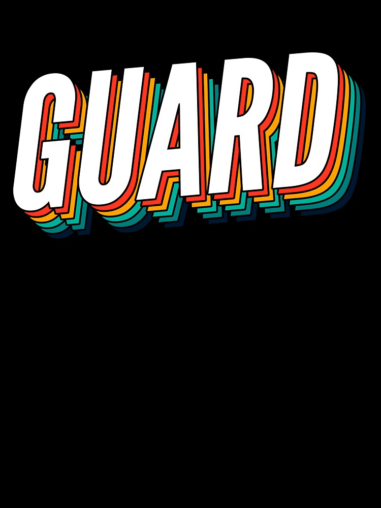 Guard Retro Vintage Label For The Best Guard by SVPOD Unisex , , , Long Sleeve Tee