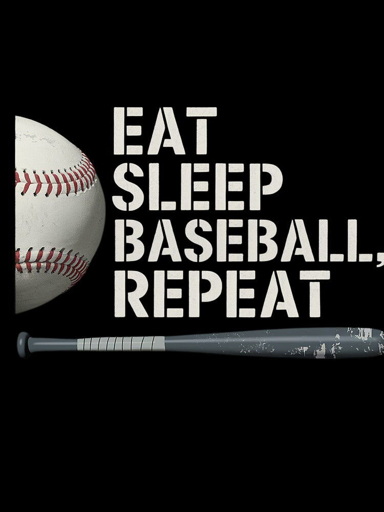 Eat Sleep Baseball Repeat Baseball Player by LanNasishop