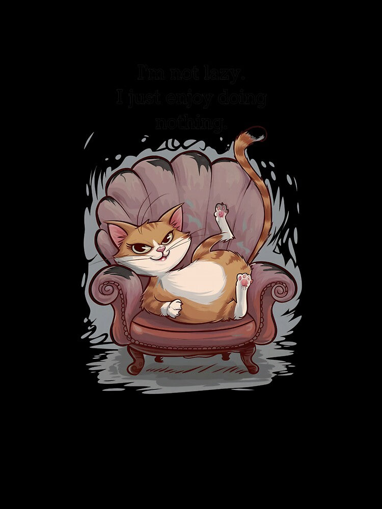 Funny Cat NOT Lazy Couch Dad Owner Pawsitively Lover Canine Long Sleeve T-Shirt by SubStudio97