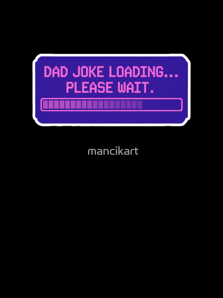 Retro Pixel Style Dad Jokes by mancikart Unisex , , , Long Sleeve Tee