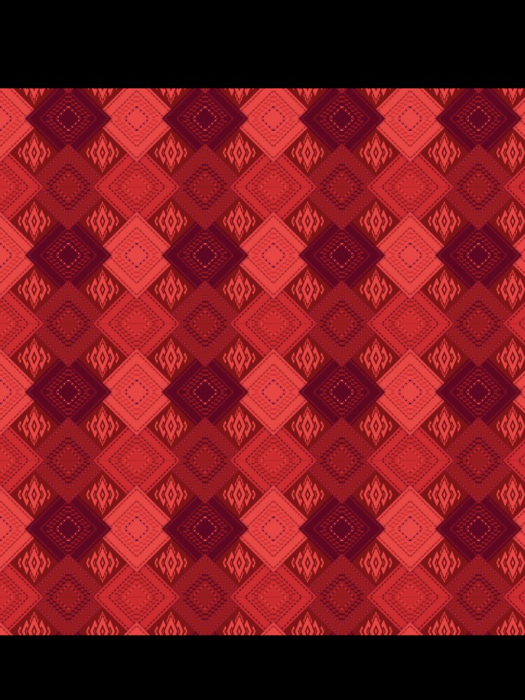 Bohemian seamless pattern in cherry, rose, candy, and plum by zephstudoartist
