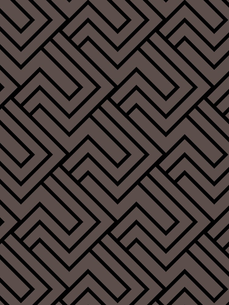 Black and Dark Brown Minimal Line Art Pattern 2 Pairs DE 2022 Popular Color Nomad DET697 by ColorOfTheYears