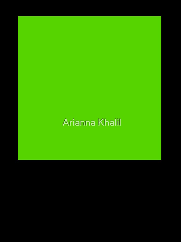 Solid Bright Green by Arianna Khalil Unisex , , , Long Sleeve Tee