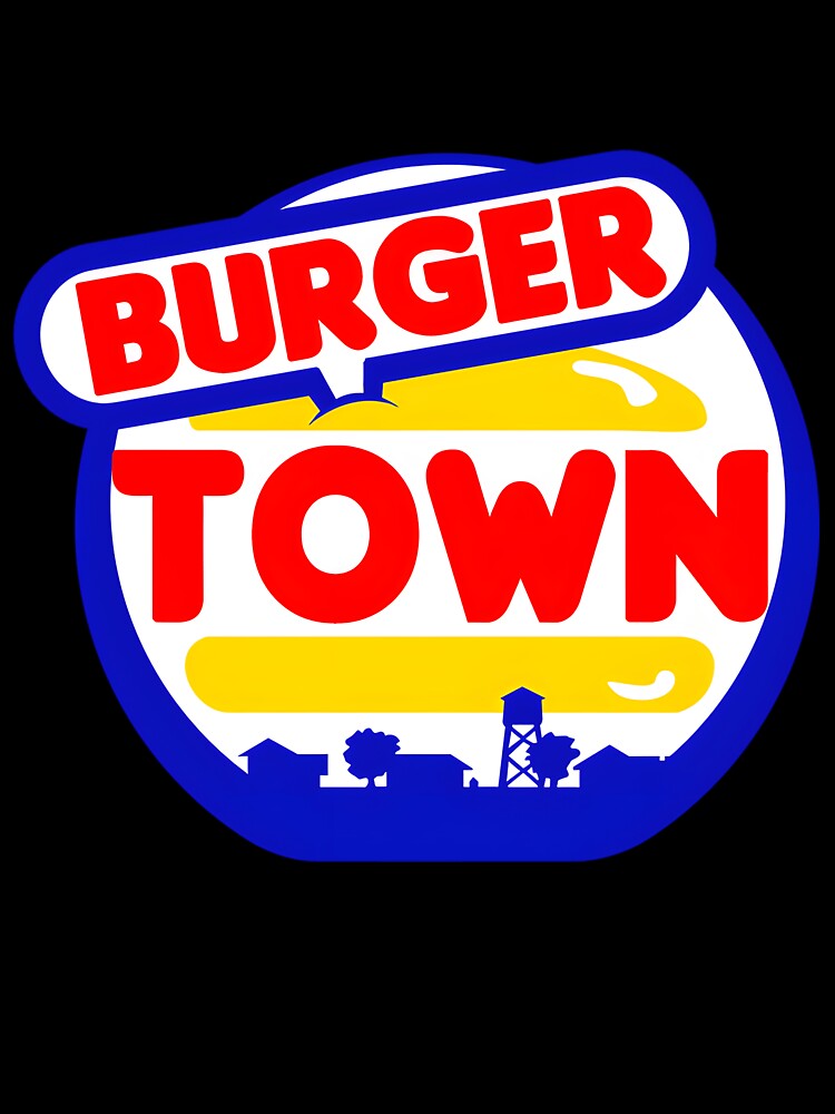 Burger Town by cmarazdv Unisex , , , Long Sleeve Tee