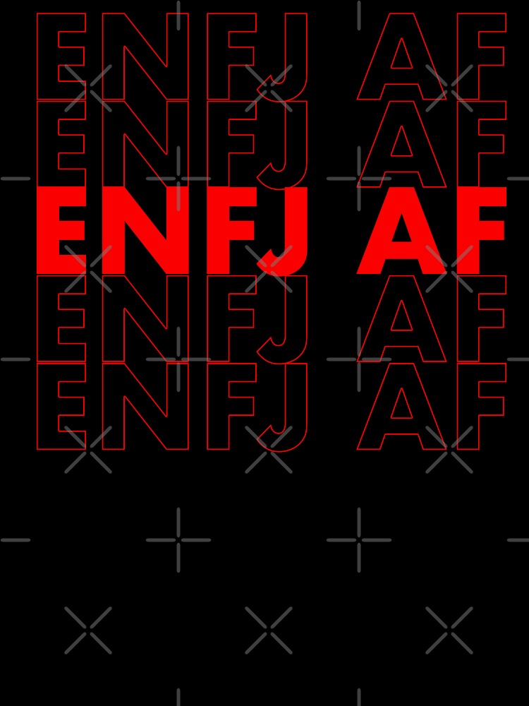 ENFJ AF Red Personality MBTI Funny Shirt by FanaticTee Unisex , , , Long Sleeve Tee