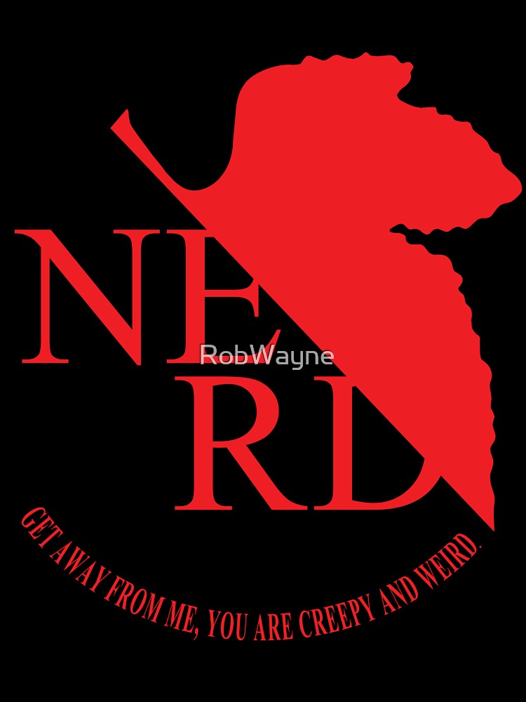 NERD Logo - NERV Evangelion Anime Parody by RobWayne Unisex , , , Long Sleeve Tee