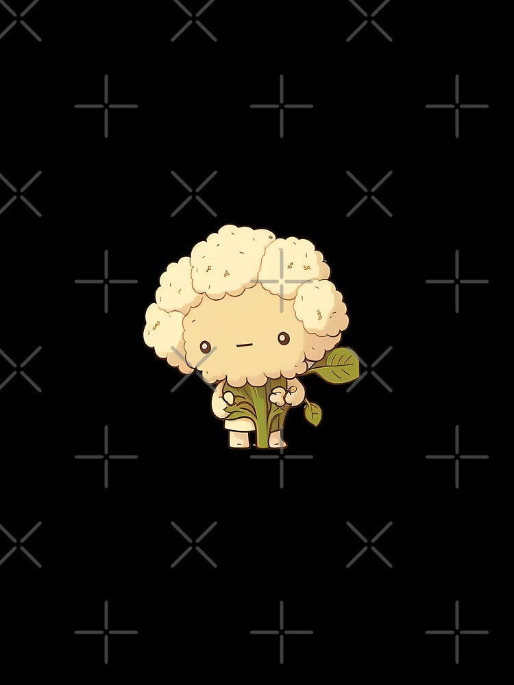 Cauliflower cute chibi kawaii by ChibiInstant Unisex , , , Long Sleeve Tee