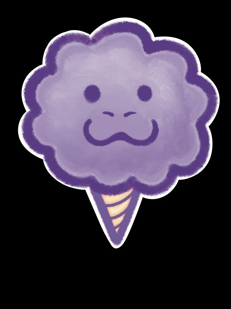 cotton candy seal purple by petselkie Unisex , , , Long Sleeve Tee