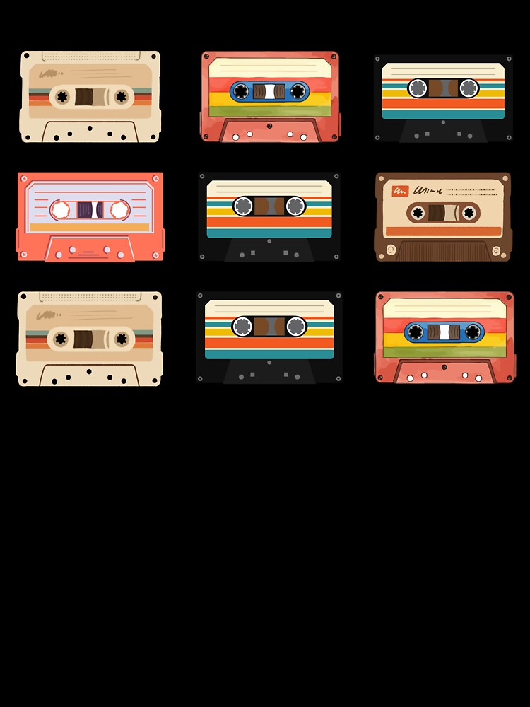 Vintage tape - retro cassette pack by Luisshopp Unisex , , , Long Sleeve Tee
