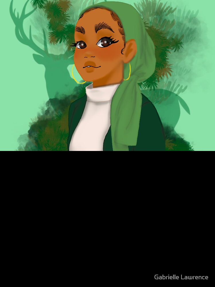 Melanin Cartoon by Gabrielle Lawrence Unisex , , , Long Sleeve Tee