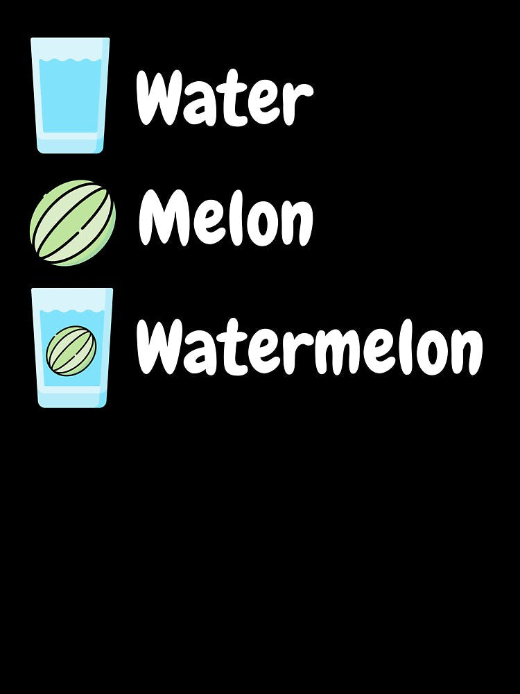 Water Melon Watermelon Bad Dad Joke by Manifest-Style Unisex , , , Long Sleeve Tee