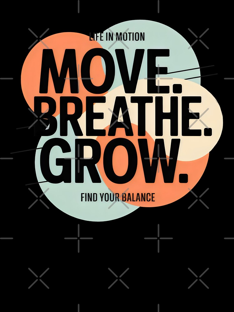 Wellness-Focused Layout with Bold Black Text and Soft Orange Circular Elements by SplashTastic