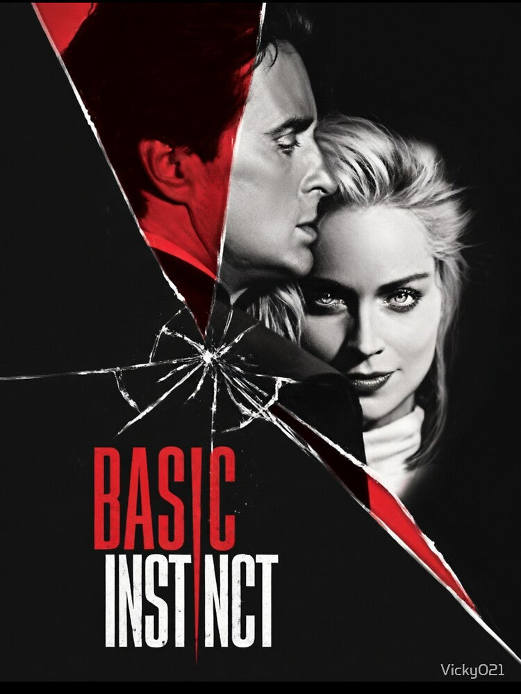 Basic Instinct Movie Poster Sharon Stone Michael Douglas by Vicky021 Unisex , , , Long Sleeve Tee