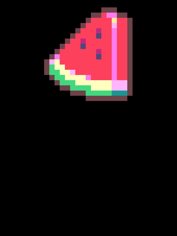pixel watermelon by PixelArtiste Unisex , , , Long Sleeve Tee