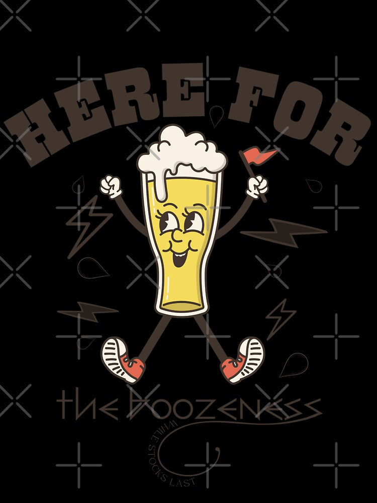 Here for the boozeness by Peerless-Prime Unisex , , , Long Sleeve Tee