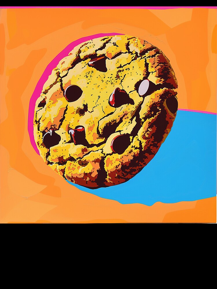 Chocolate Chip Cookie Pop Art 11 by AstroRisq Unisex , , , Long Sleeve Tee