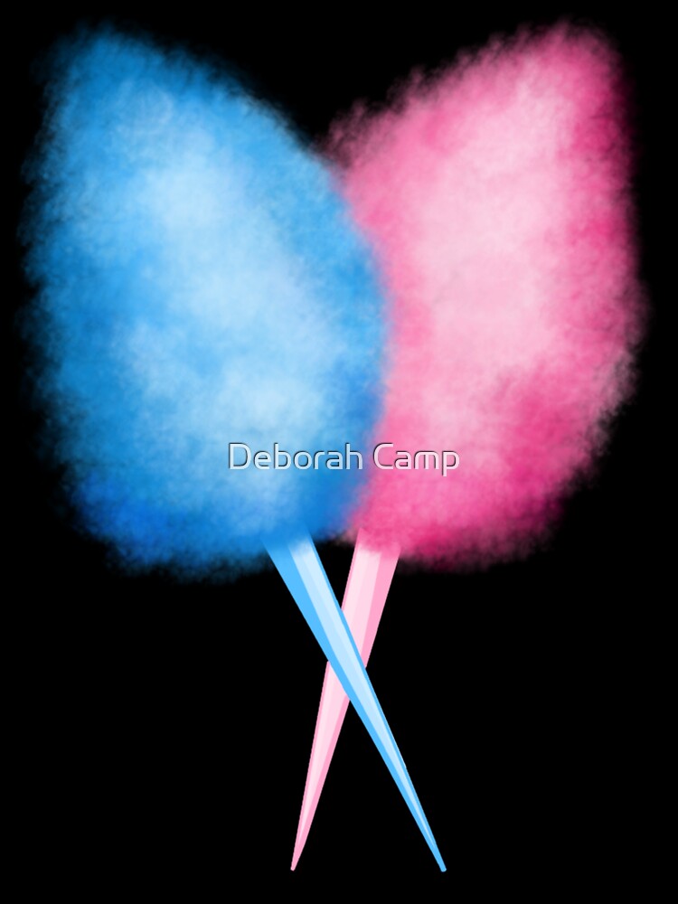 Blue and Pink Cotton Candy Fairy Floss by Deborah Camp Unisex , , , Long Sleeve Tee