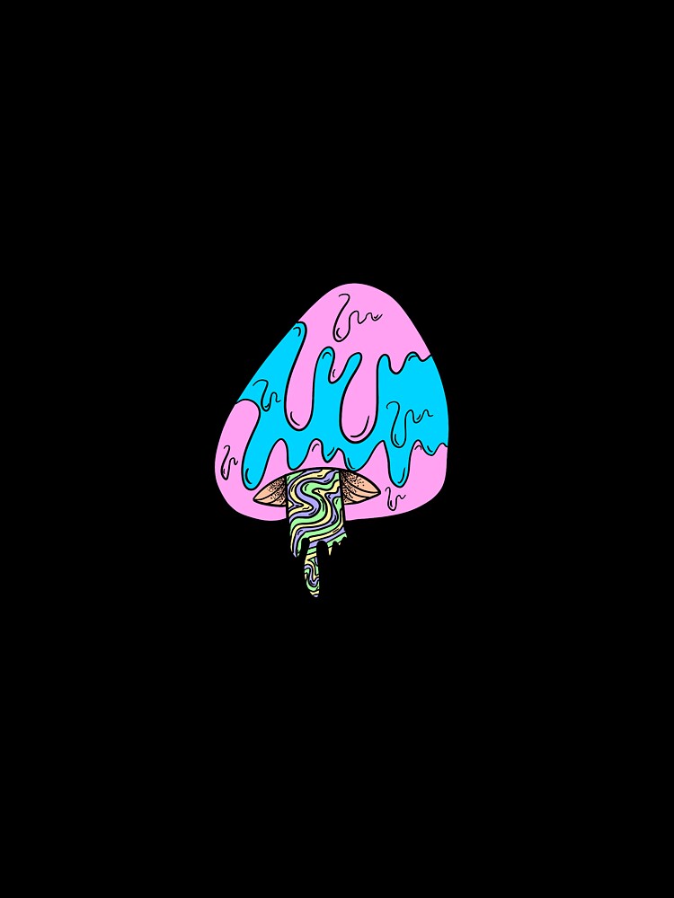 Drippy Cotton Candy Mushroom by giannadiane Unisex , , , Long Sleeve Tee