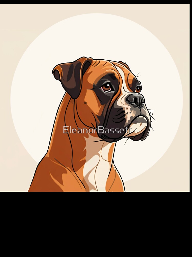 Boxer dog modern digital art by EleanorBassett