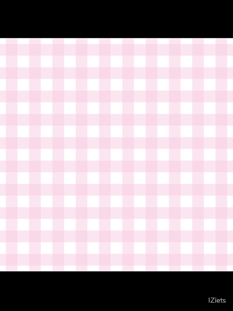 Soft Pink And White Stripe Check Plaid Pattern by IZiets Unisex , , , Long Sleeve Tee