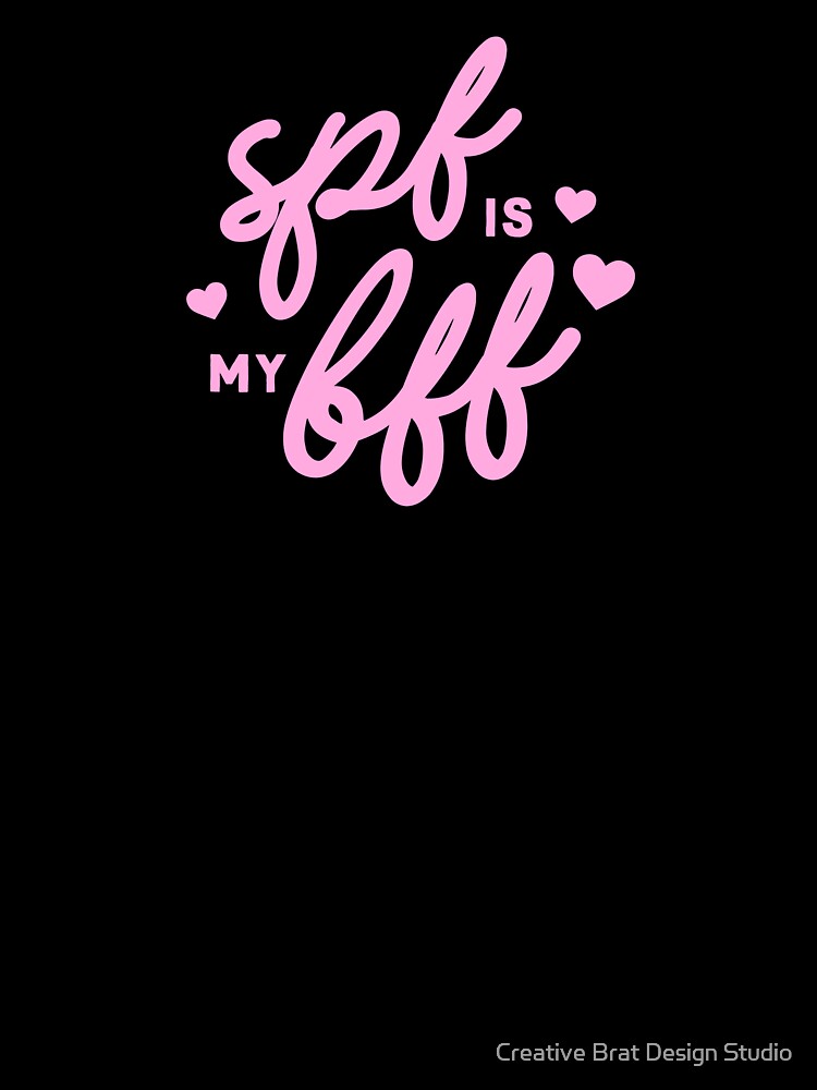 SPF is my BFF Skincare Lover Aesthetic by Creative Brat Design Studio Unisex , , , Long Sleeve Tee