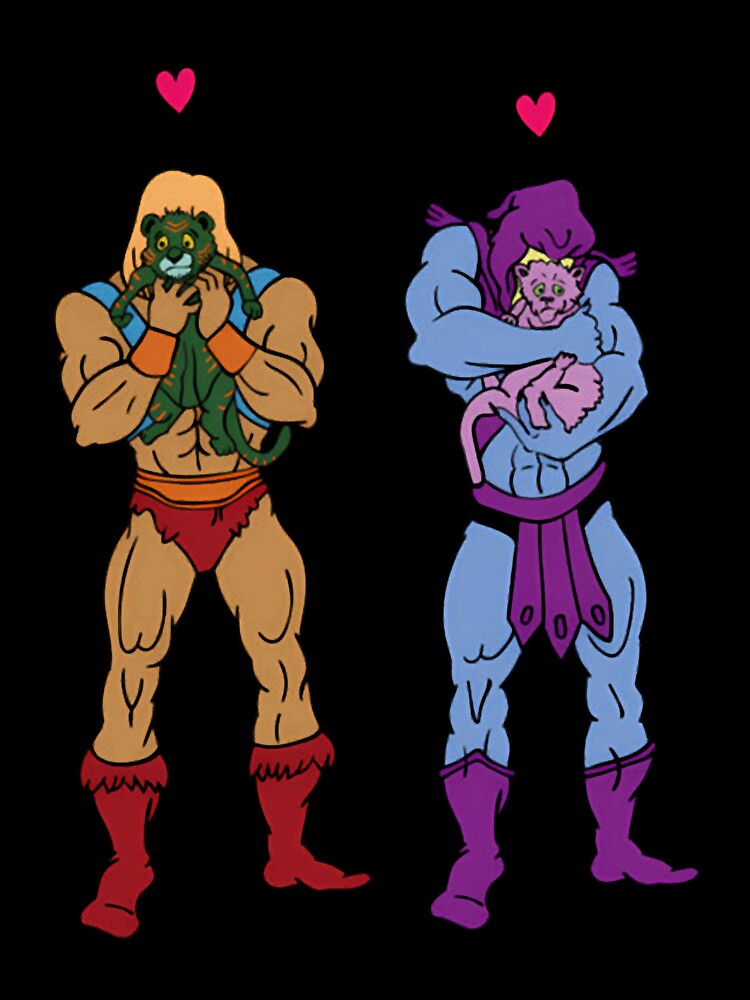 He-Man And Skeletor Snuggle Break by KavonGorczany Unisex , , , Long Sleeve Tee