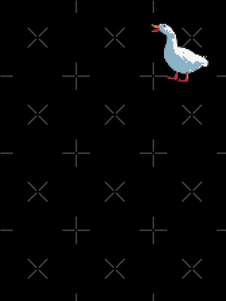 Pixel art duck by Gabriele Marcucci Unisex , , , Long Sleeve Tee