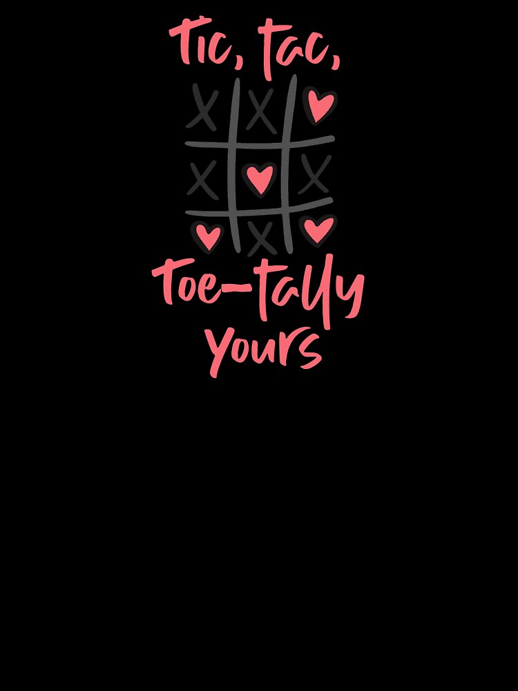 Tic, Tac, Toe-tally Yours! (On Pink) by PawsitiveMum Unisex , , , Long Sleeve Tee