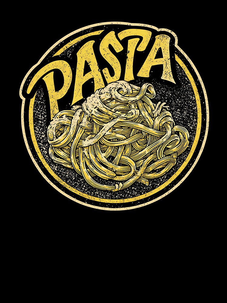 Vintage Pasta Lover Emblem – Retro Food Art by Absyntart Unisex , , , Long Sleeve Tee