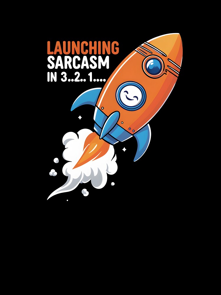Sarcasm Blastoff ? by PrintHavenStore Unisex , , , Long Sleeve Tee