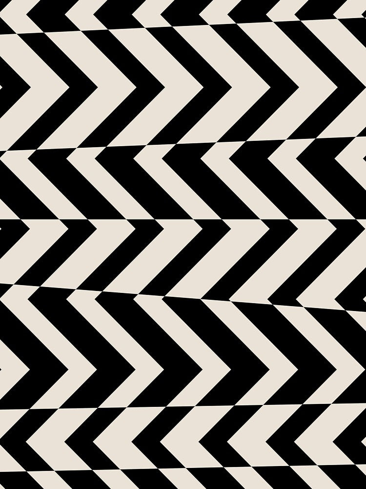 Black and Beige Chevron Horizontal Stripe Pattern Pairs DE 2022 Popular Color Crisp Muslin DE6212 by ColorOfTheYears