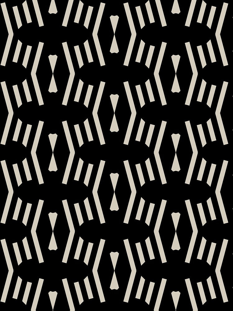 Black and Beige Vertical Stripe Chevron Pattern Pairs DE 2022 Trending Color Bay Salt DET642 by ColorOfTheYears
