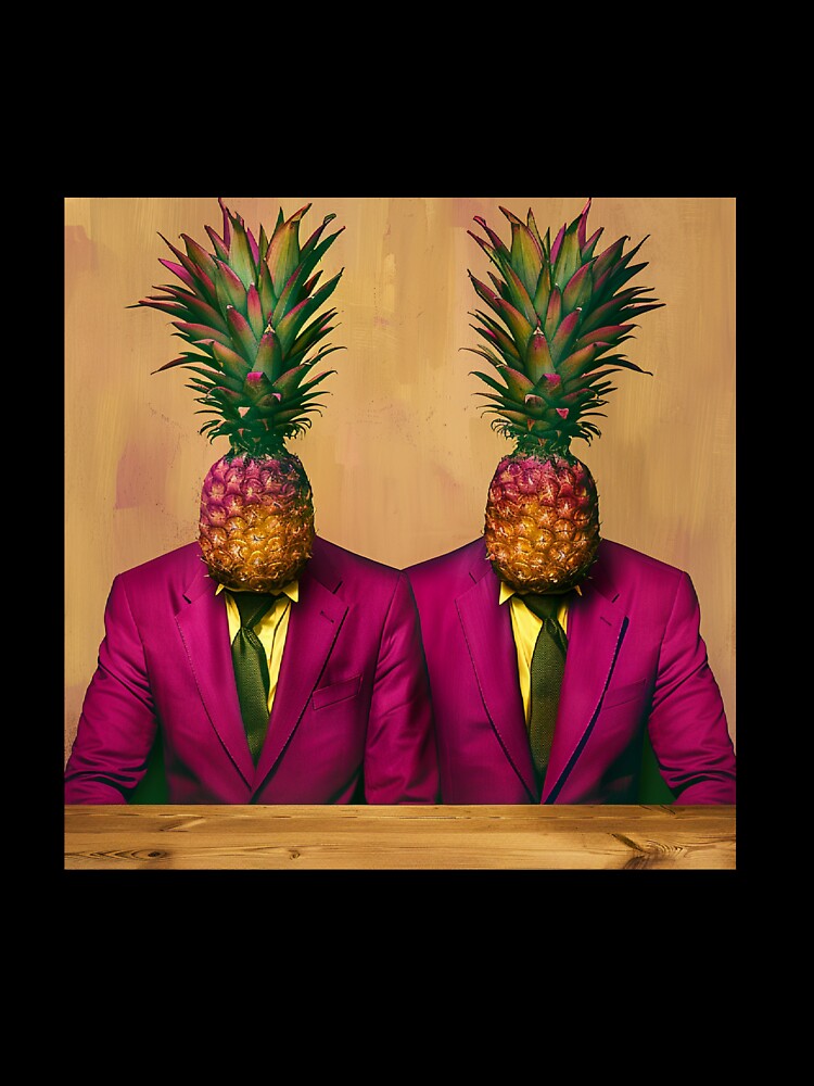 Pineapple at the business meeting by PixcelStudioB Unisex , , , Long Sleeve Tee