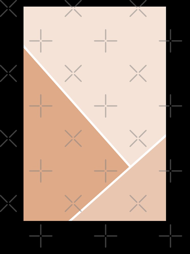 Warm, earthy tones geometric abstract design. by PandaAvenue