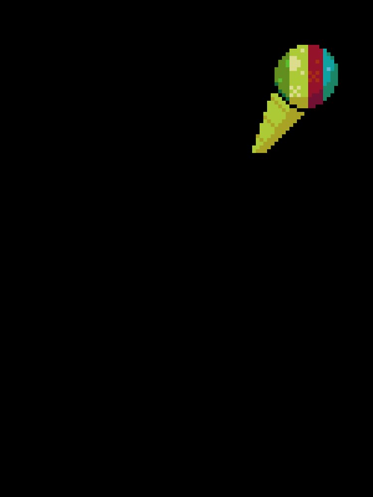 Pixel Rainbow Snow cone - pixel food art by LittleFoodShop Unisex , , , Long Sleeve Tee