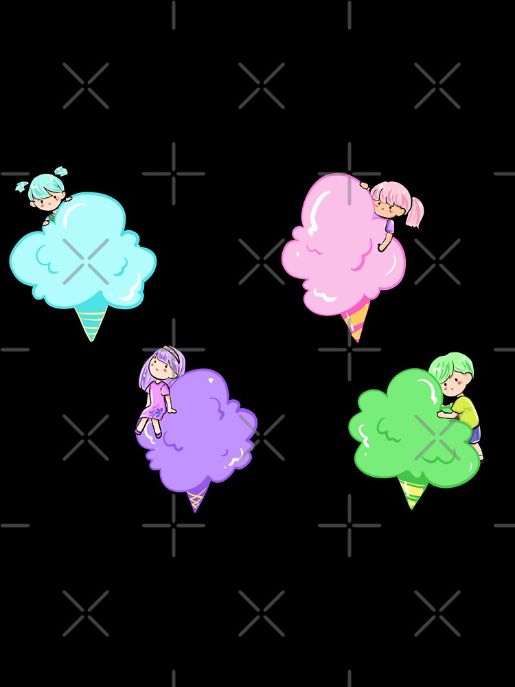 COTTON CANDY KIDS "PACK" by RetroPlaceee Unisex , , , Long Sleeve Tee