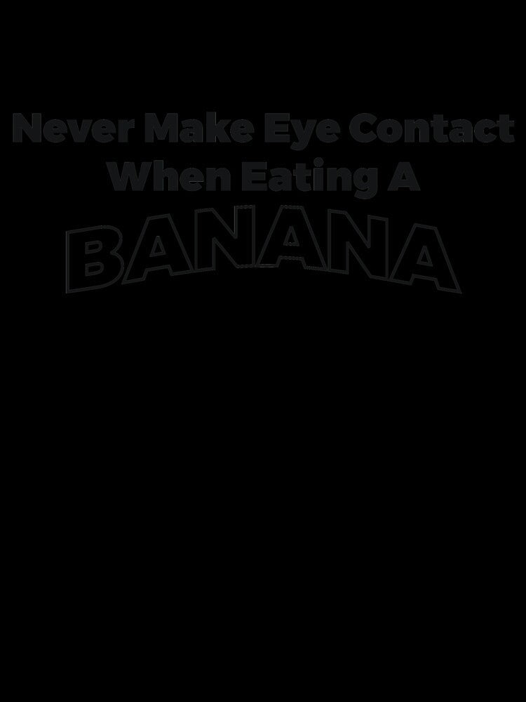 Banana eye contant sarcastic joke by RedYolk Unisex , , , Long Sleeve Tee